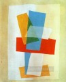 Composición I 1920 cubismo Pablo Picasso